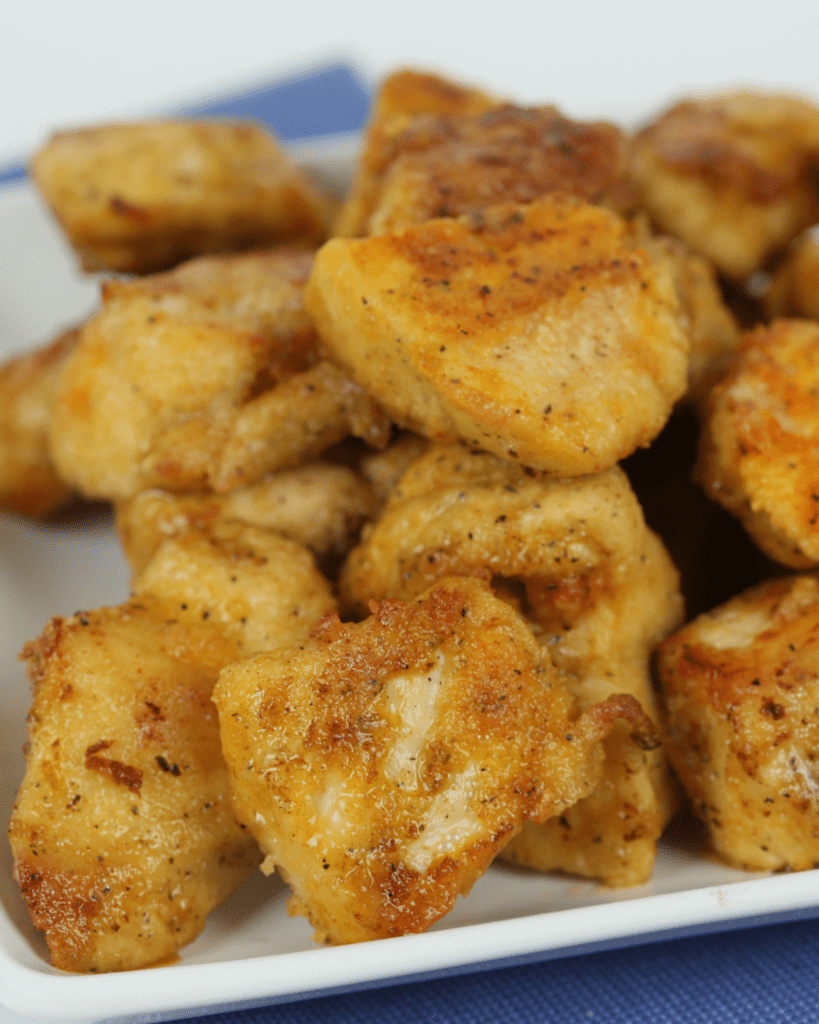 Oven Baked Chicken Bites on a plate