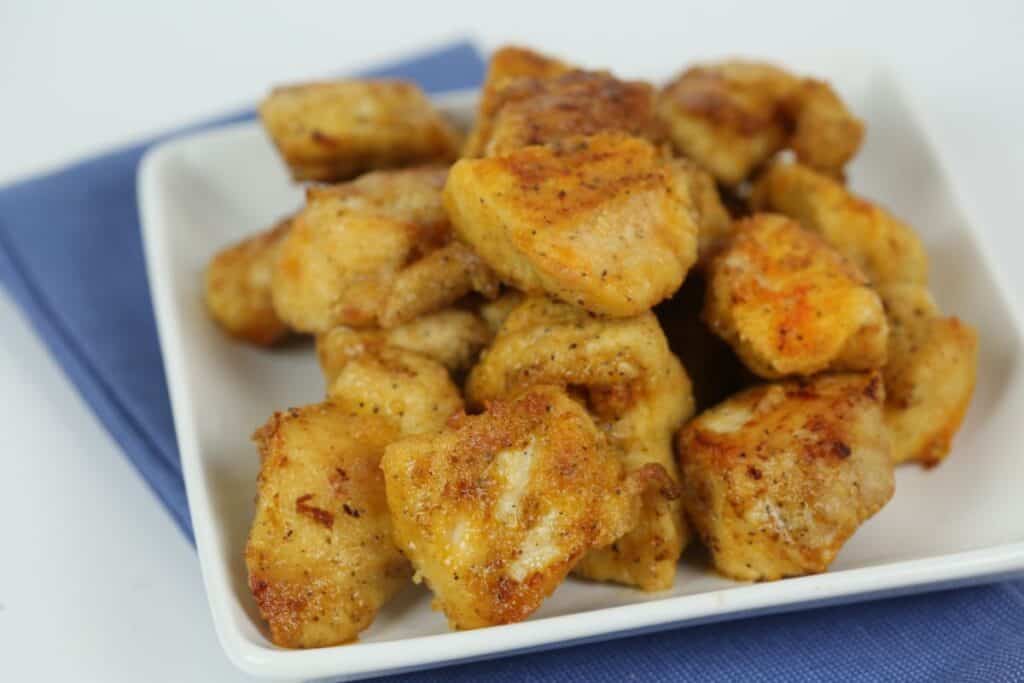 Baked Chicken Bites on a plate