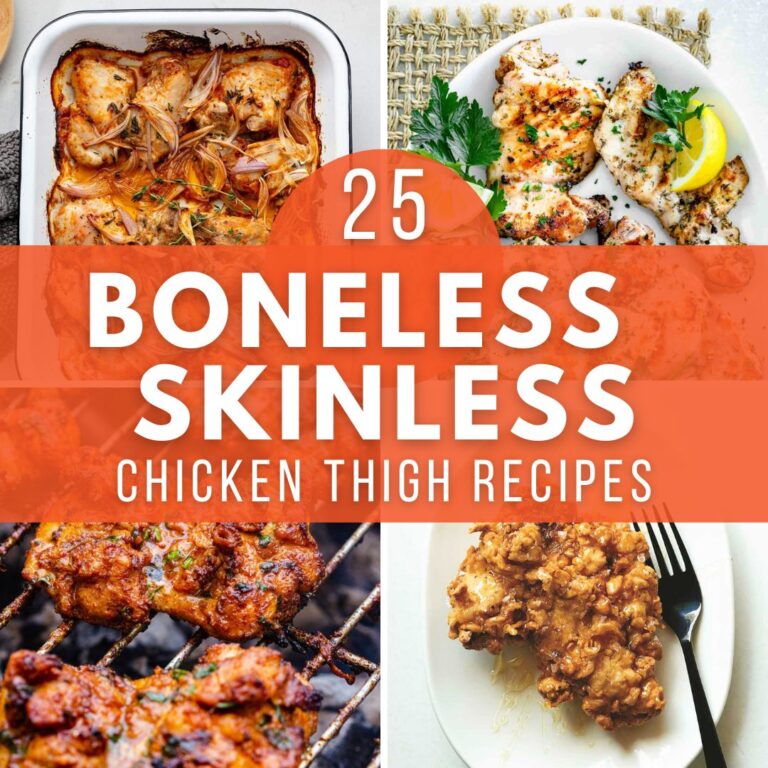 Collection of boneless skinless chicken thigh recipes