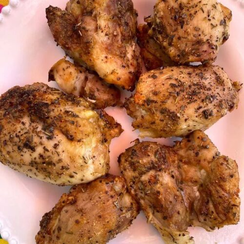 Chicken thighs with spices