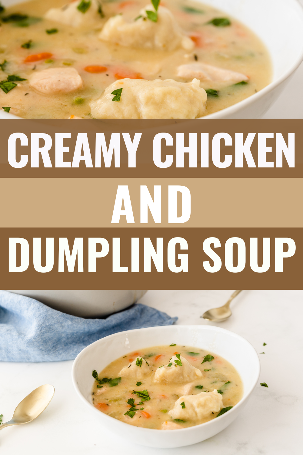 Creamy Chicken and Dumpling Soup | More Chicken Recipes